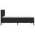 Cadru de pat cu saltea  Negru Negru 120 x 190 cm Catifea GartenMobel Dekor