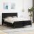 Cadru de pat cu saltea  Negru Negru 120 x 190 cm Catifea GartenMobel Dekor