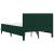 Cadru de pat cu saltea Verde închis 120 x 200 cm Catifea GartenMobel Dekor