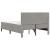 Cadru de pat cu saltea Gri deschis 140 x 190 cm Catifea GartenMobel Dekor