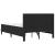 Cadru de pat cu saltea cu headboard Negru 140 x 200 cm Catifea GartenMobel Dekor
