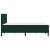 Cadru de pat cu saltea Verde închis 160 x 200 cm Catifea GartenMobel Dekor
