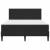 Cadru de pat cu saltea cu headboard Negru 160 x 200 cm Catifea GartenMobel Dekor