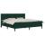 Cadru de pat cu saltea Verde închis 180 x 200 cm Catifea GartenMobel Dekor