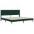 Cadru de pat cu saltea Verde închis 180 x 200 cm Catifea GartenMobel Dekor