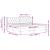 Cadru de pat cu saltea cu headboard Roz 200 x 200 cm Catifea GartenMobel Dekor