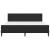 Cadru de pat cu saltea cu headboard Negru 200 x 200 cm Catifea GartenMobel Dekor