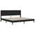 Cadru de pat cu saltea Negru 180 x 200 cm Piele artificială GartenMobel Dekor