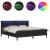 Cadru de pat cu saltea Negru 180 x 200 cm Piele artificială GartenMobel Dekor