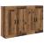 Cabinet suspendat Pe perete 2 pcs Lemn vechi 69,5 x 34 x 90 cm GartenMobel Dekor