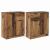 Bufeturi 2 pcs Lemn Vechi 60 x 30 x 70 cm Lemn compozit GartenMobel Dekor