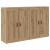 Cabinet suspendat 2 pcs Stejar Artizanal 69,5 x 34 x 90 cm GartenMobel Dekor