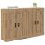 Cabinet suspendat 2 pcs Stejar Artizanal 69,5 x 34 x 90 cm GartenMobel Dekor