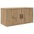 Set Dulap TV montat pe perete Pe perete 2 pcs Stejar Artizanal GartenMobel Dekor