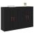 Cabinet suspendat 2 pcs Stejar Negru 69,5 x 34 x 90 cm GartenMobel Dekor