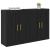 Cabinet suspendat 2 pcs Stejar Negru 69,5 x 34 x 90 cm GartenMobel Dekor