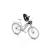 Scaun pentru copii, Thule Yepp Nexxt 2 Mini Snow White Front mounted, cu montare pe bicicleta in fata