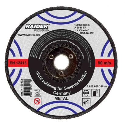 Disc pentru tăiere metal Raider 100x3x16 mm, durabil pentru oțel