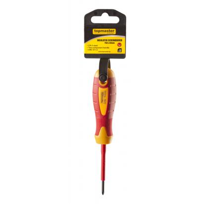 Șurubelniță cruce izolată 1000V PH0 x 60 mm din oțel CR-V Top Master Pro