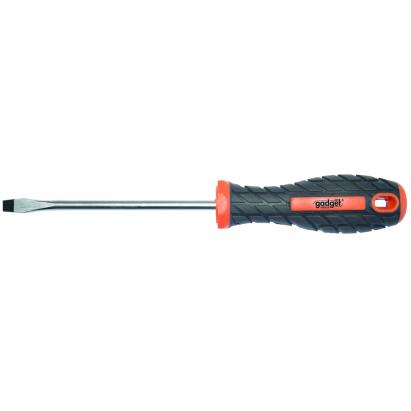 Șurubelniță dreaptă 4x100 mm cu mâner ergonomic TPR și vârf magnetizat
