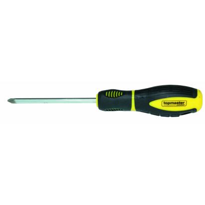 Șurubelniță Pozi PZ0 3x75 mm din oțel S2, vârf magnetizat, Topmaster