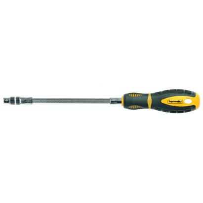 Mâner flexibil pentru tubulare 1/4, 294 mm, oțel Cr-V, Top Master Pro