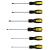 Set 6 surubelnite Topmaster CR-V cu varf magnetizat si maner aderent