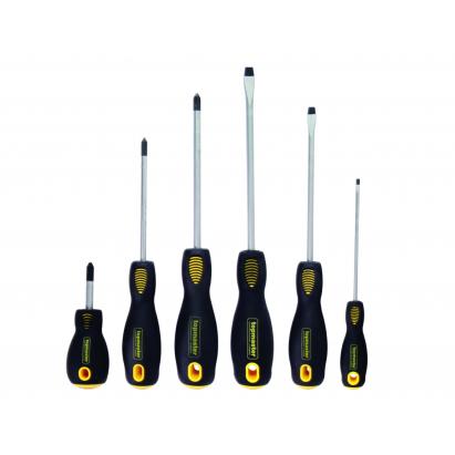 Set surubelnite profesionale 6 piese Topmaster, otel SVCM, varf magnetic