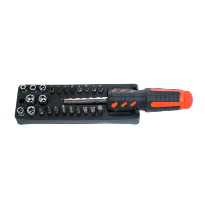 Set șurubelniță cu biți și tubulare, 25 piese, mâner ergonomic, Gadget