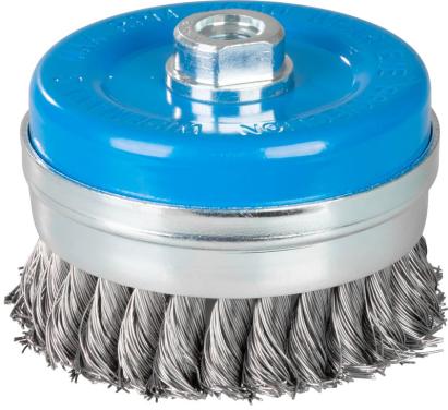 Perie cupă din sârmă împletită 90 mm M14x2 pentru polizor unghiular