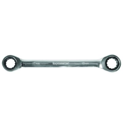 Cheie dublă inelară cu clichet 8x10 mm din oțel CR-V Topmaster