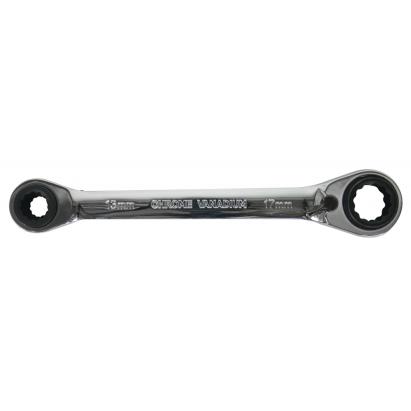 Cheie cu clichet 4 în 1 Topmaster 72T, 10x13, 17x19 mm, reversibilă