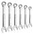 Set chei combinate cu clichet 8-17 mm, 6 piese, otel CR-V Topmaster