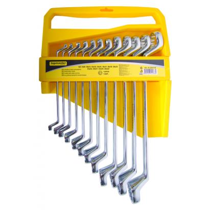 Set chei inelare cotite 6-32 mm, 12 piese, otel CR-V, Topmaster
