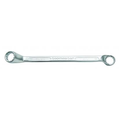 Cheie inelară cotită 20x22 mm din oțel Cr-V Topmaster, DIN 838