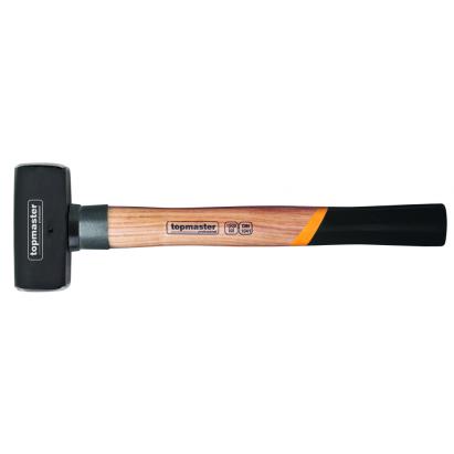Ciocan patrat pentru piatra 1000 g Topmaster, maner din lemn