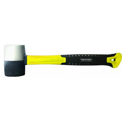 Ciocan de cauciuc 450 g cu maner din fibra de sticla Topmaster