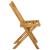 Scaune de grădină pliante 6 pcs natural 40 x 53 x 80 cm GartenMobel Dekor