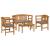 Set de lounge cu trandafir de grădină cu pernă 4 pcs GartenMobel Dekor