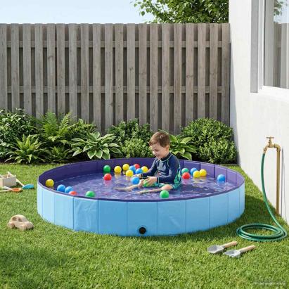 Piscină pentru copii albastru Ø300 x 38 cm GartenMobel Dekor