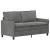 Set de canapea 2 pcs Gri închis Catifea GartenMobel Dekor