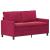 Set de canapea 2 pcs Roșu Vin Catifea GartenMobel Dekor