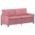 Set de canapea 2 pcs Roz Catifea GartenMobel Dekor