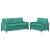 Set de canapea 2 pcs Turcoaz Catifea GartenMobel Dekor