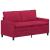 Set de canapea 2 pcs Roșu Vin Catifea GartenMobel Dekor