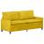 Set de canapea 2 pcs Galben Catifea GartenMobel Dekor
