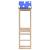Turn de joacă Maro 52.5 x 46.5 x 208 cm Lemn de pin masiv GartenMobel Dekor