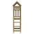 Turn de joacă Maro 110,5 x 52,5 x 214 cm Lemn impregnate solid GartenMobel Dekor