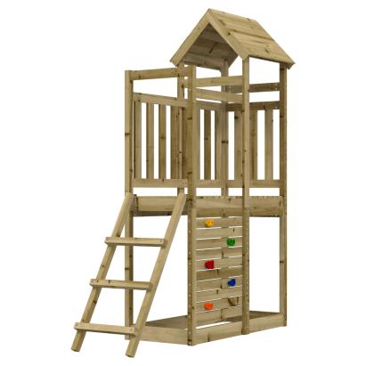Turn de joacă Maro 110,5 x 52,5 x 214 cm Lemn impregnate solid GartenMobel Dekor