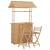 Set mobilier de bar, 3 piese, bambus GartenMobel Dekor
